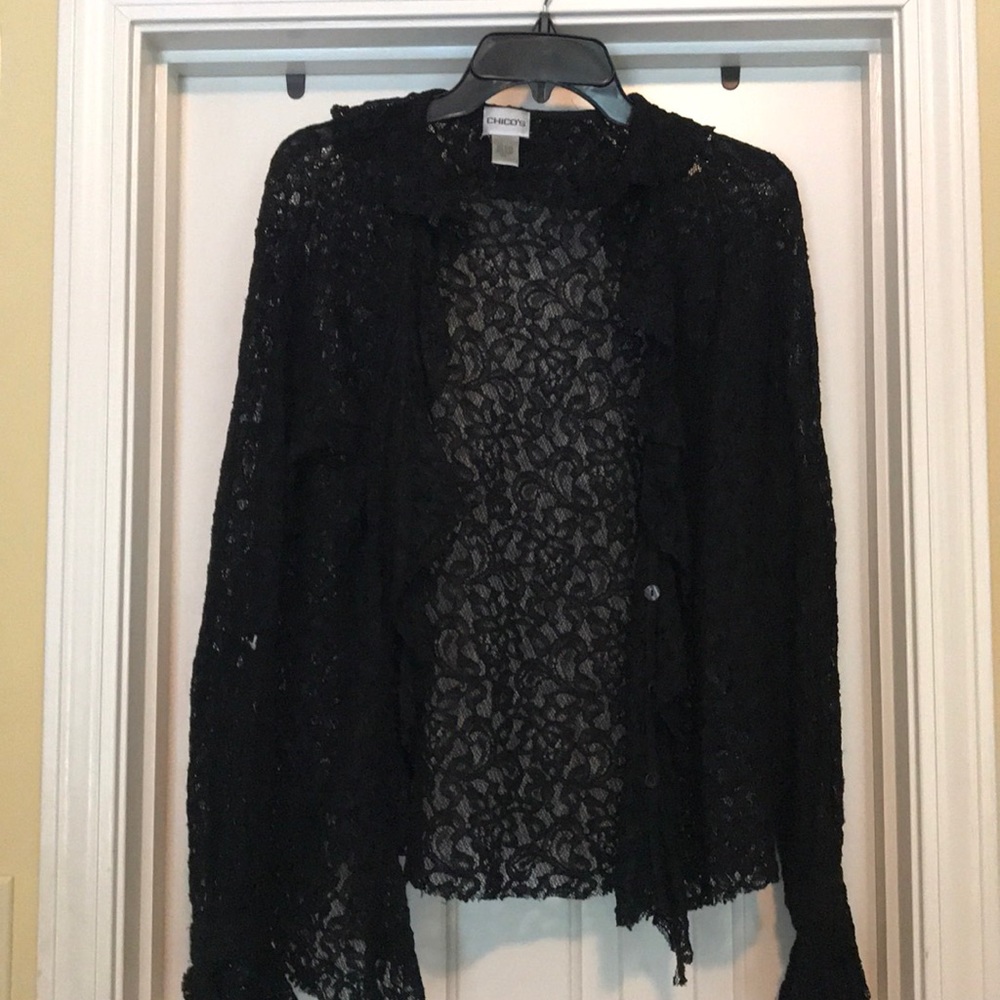 Black lace top